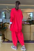 Made in Italy Lagenlook Chill Sweatshirt Rouge